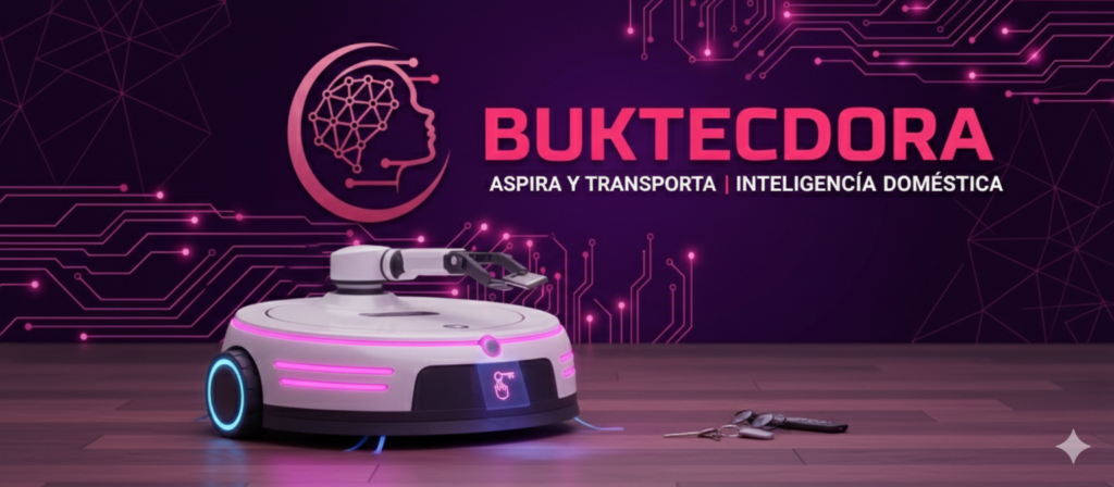 Aspiradora Bokilitecdora intel·ligent que neteja i porta petits objectes per la casa